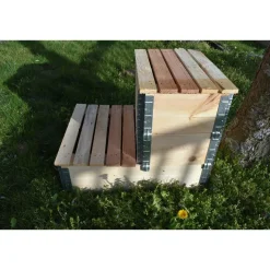 MULTITANKS - Composteur évolutif en bois naturel de 192 litres 800x600mm