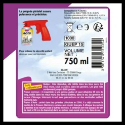 MULTITANKS - Lot de 2 aérosol acto spécial nids de guepes - efficacité professionnelle - volu