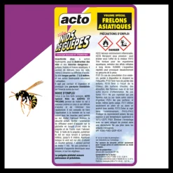 MULTITANKS - Lot de 2 aérosol acto spécial nids de guepes - efficacité professionnelle - volu