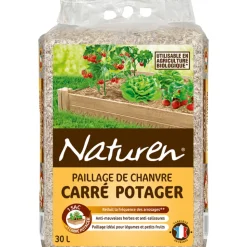 NATUREN - Paillage chanvre spécial carré potager 30 L