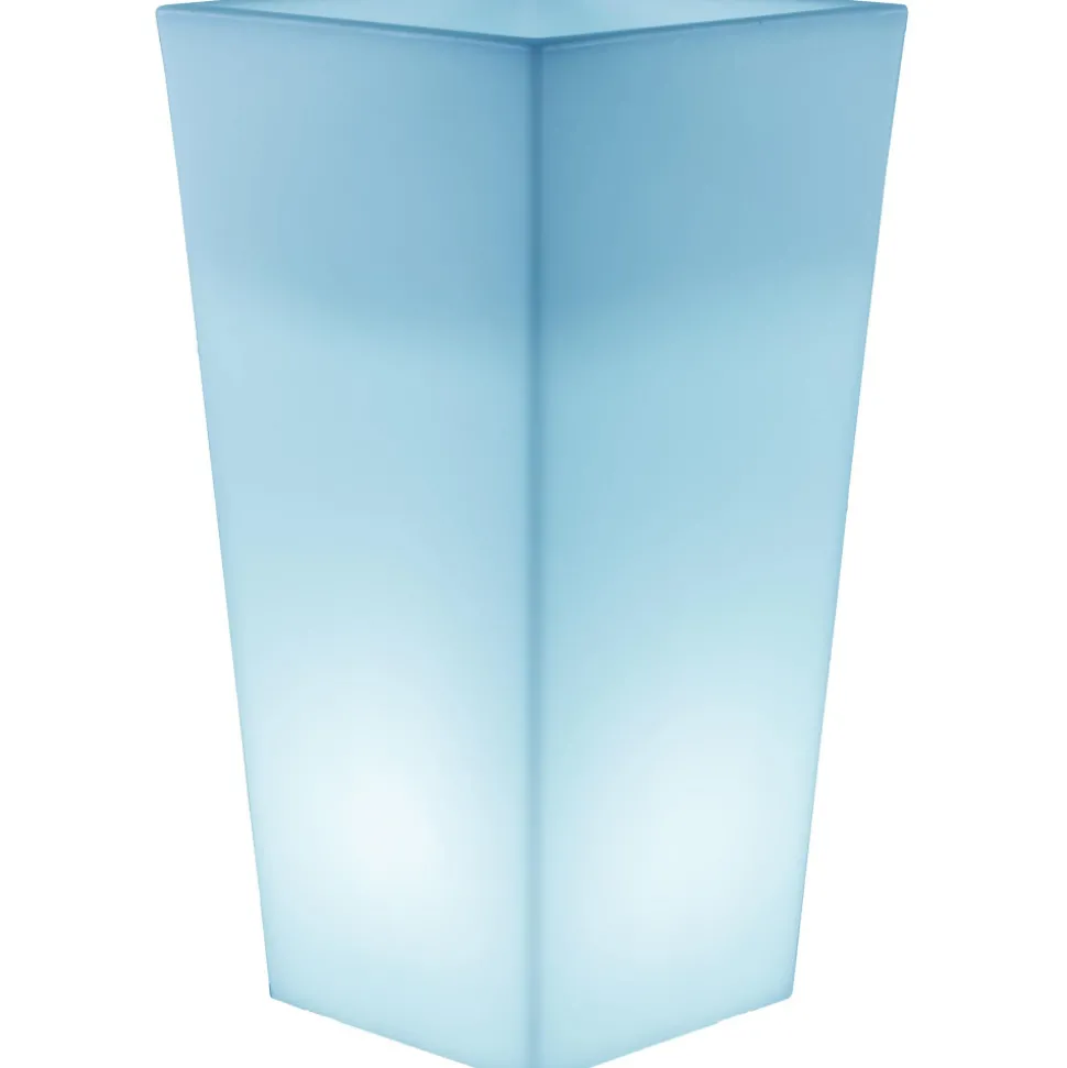 NEW GARDEN - Pot lumineux melisa 30 smarttech, recharge solaire ou usb, avec télécommande