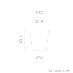 NEWGARDEN - Pot de fleurs gerbera ø50x59,5cm - couleur terracota
