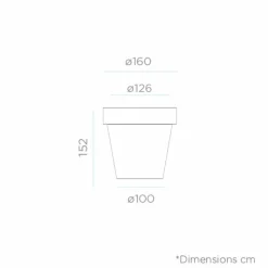 NEWGARDEN - Pot lumineux magnolia 160 solaire+batterie rechargeable led rgb avec télécommande ø160x152cm