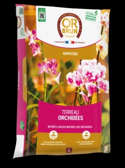 OR BRUN - Obrtorc6u -terreau orchidées - 6l -favorise la croissance