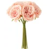 PARIS PRIX - Bouquet de fleurs artificielles "rose" 25cm rose