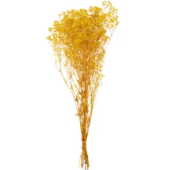 PARIS PRIX - Bouquet de fleurs artificielles "gypsophile" 81cm ocre