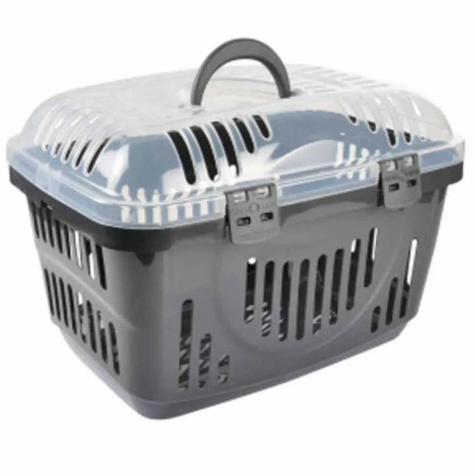 PARIS PRIX - Caisse de transport "chien & chat" 49cm anthracite