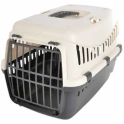 PARIS PRIX - Caisse de transport "chien & chat" 46cm ivoire