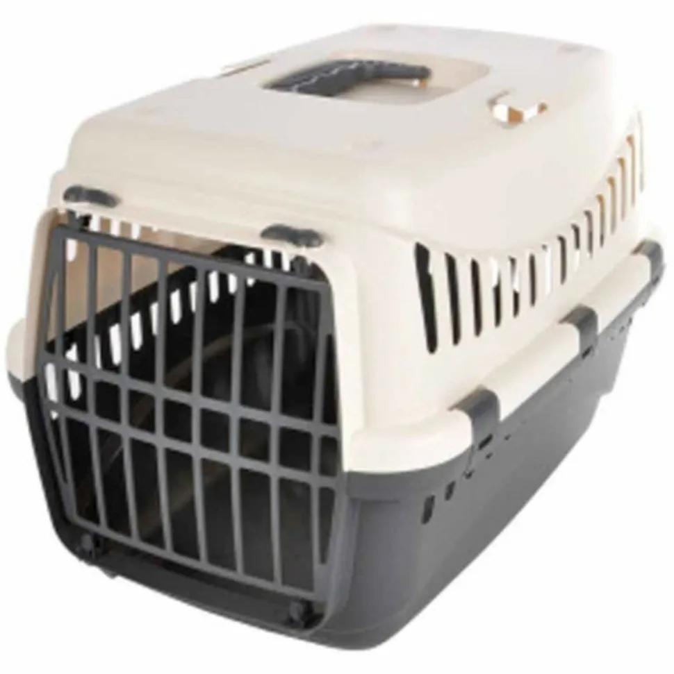 PARIS PRIX - Caisse de transport "chien & chat" 46cm ivoire
