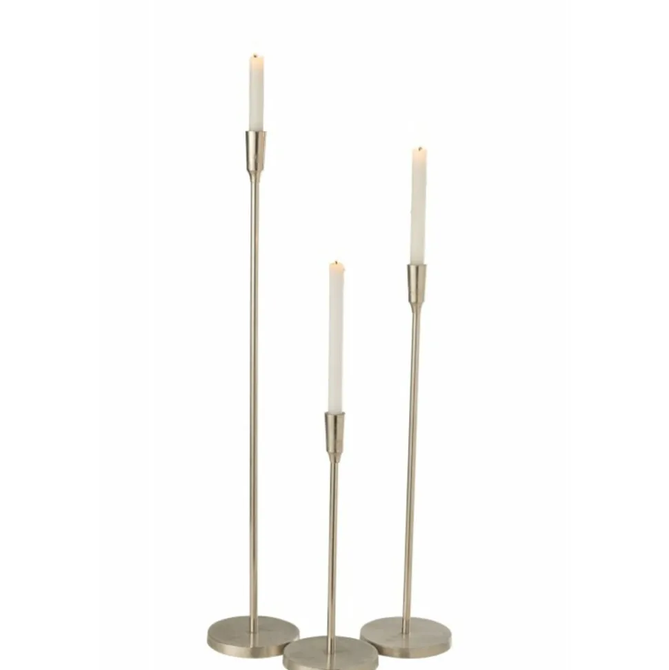 PARIS PRIX - Chandelier en métal "junany" 81cm argent