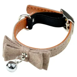 PARIS PRIX - Collier pour chat "anti etranglement" 27cm naturel