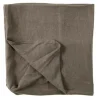 PARIS PRIX - Housse pour pouf "monaco" 105x105cm taupe