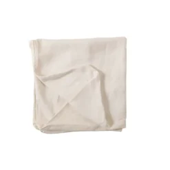 PARIS PRIX - Housse pour pouf "monaco" 105x105cm blanc