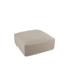 PARIS PRIX - Housse pour pouf "monaco" 105x105cm naturel