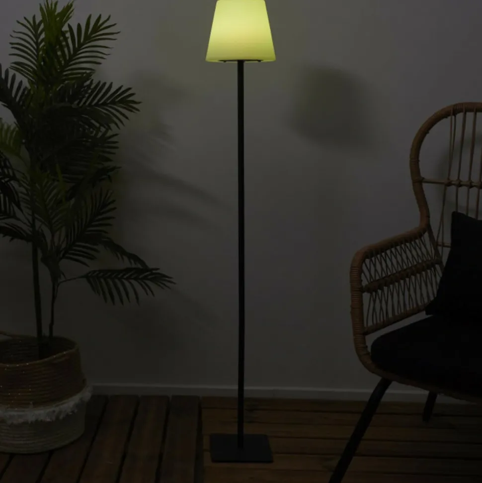 PARIS PRIX - Lampadaire d'extérieur solaire "led" 120cm blanc