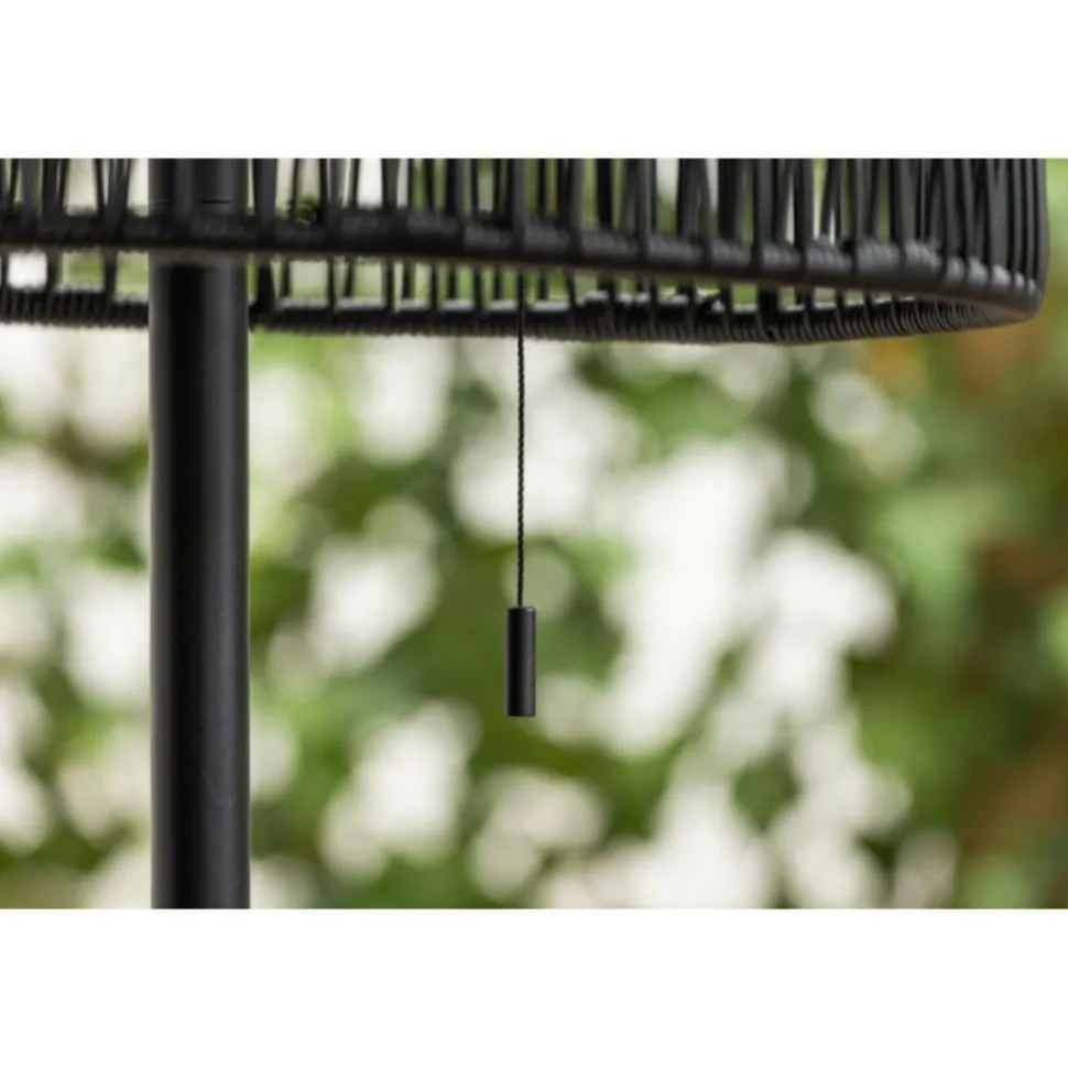 PARIS PRIX - Lampadaire d'extérieur design "mabis" 150cm noir
