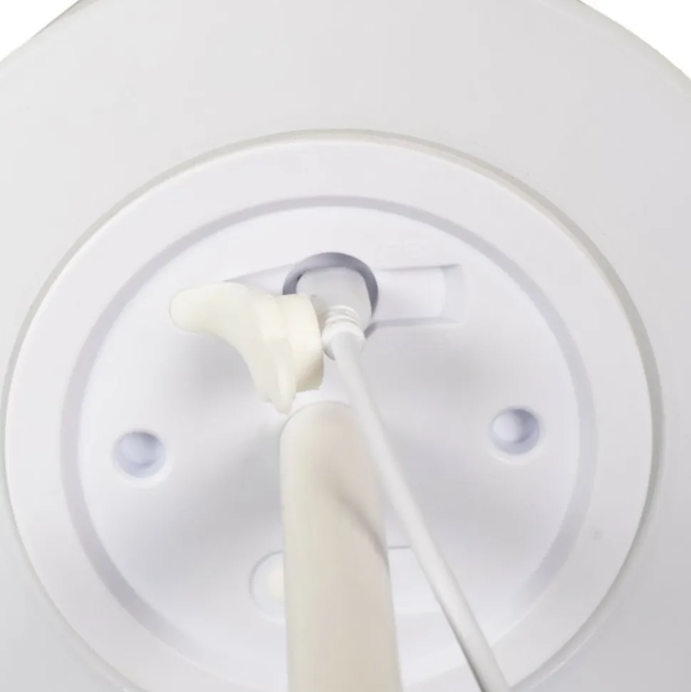 PARIS PRIX - Lampe à poser extérieur "rechargeable" 40cm blanc