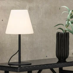 PARIS PRIX - Lampe à poser d'extérieur "moris" 52cm noir