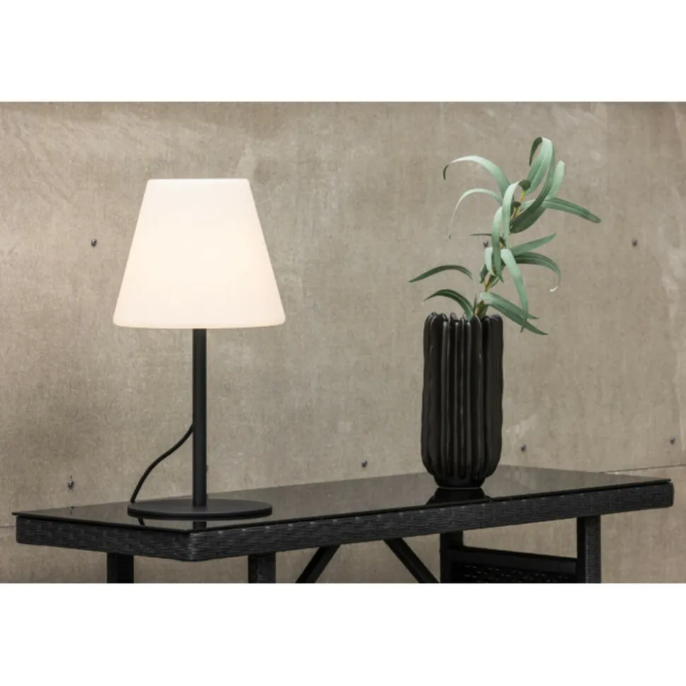PARIS PRIX - Lampe à poser d'extérieur "moris" 52cm noir