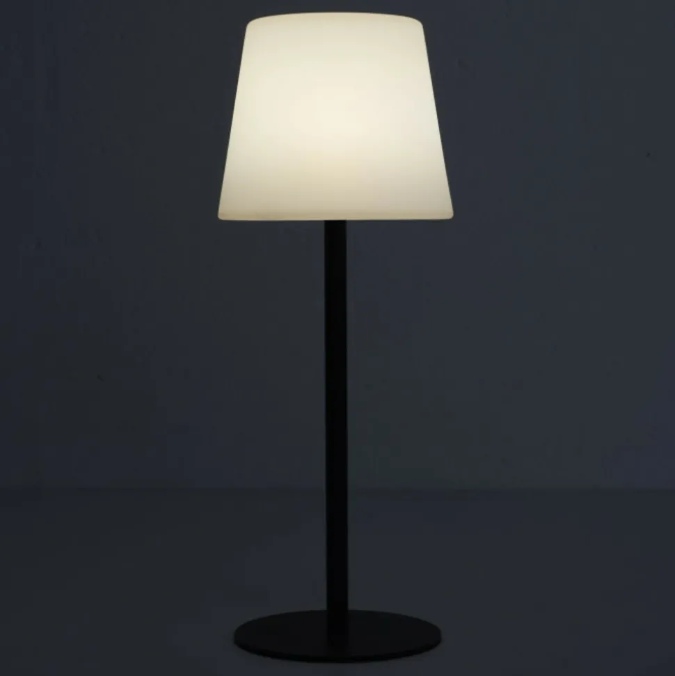 PARIS PRIX - Lampe à poser extérieur "rechargeable" 40cm noir