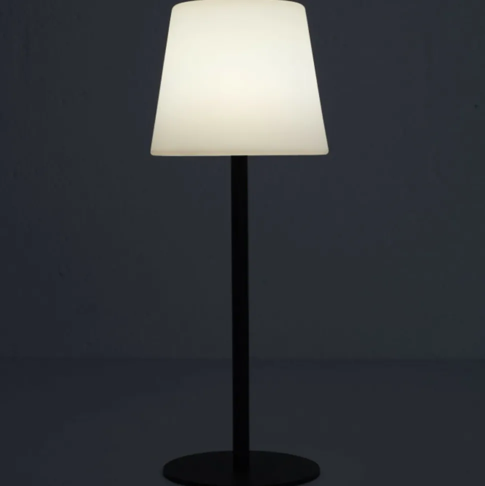 PARIS PRIX - Lampe à poser extérieur "rechargeable" 40cm noir