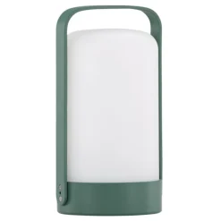 PARIS PRIX - Lampe à poser d'extérieur led "fern" 22cm vert