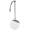 PARIS PRIX - Lampe suspension d'extérieur à led "doris" 20cm noir