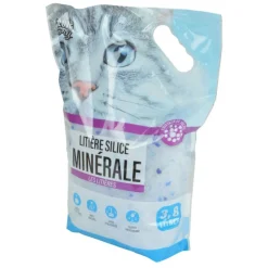 PARIS PRIX - Litière pour chat en silice "minérale" 3,8l bleu