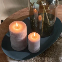 PARIS PRIX - Lot de 2 plateaux en métal "lise" 54cm bleu