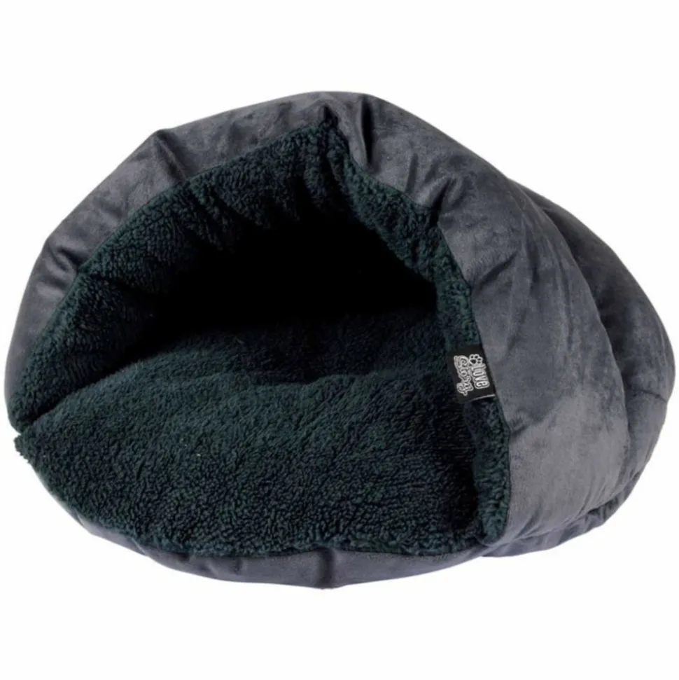 PARIS PRIX - Niche chausson pour chat "sweet cat" 45cm anthracite