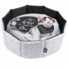 PARIS PRIX - Panier rond pour chat "be wild and free" 48cm gris