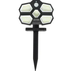 PARIS PRIX - Projecteur extérieur solaire "mouvement" 13cm noir