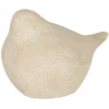 PARIS PRIX - Statuette déco "oiseau à poser" 27cm beige