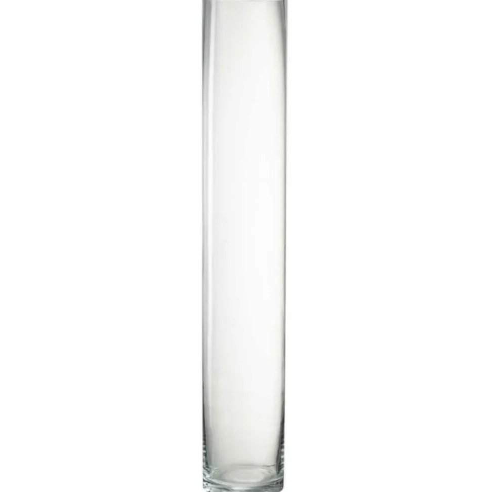 PARIS PRIX - Vase design en verre "vola" 60cm transparent