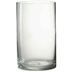 PARIS PRIX - Vase design en verre "vola" 25cm transparent