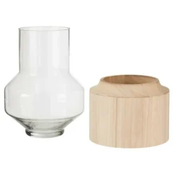 PARIS PRIX - Vase rond design "galupa" 30cm marron clair