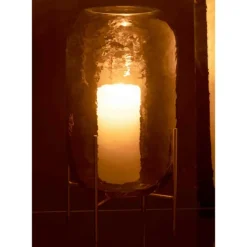 PARIS PRIX - Vase sur pied en verre 