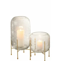 PARIS PRIX - Vase sur pied en verre 