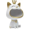 PARIS PRIX - Vide-poche statue "chat" 25cm blanc