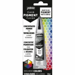 PÉBÉO - Colorant pigmenté pour résine - argent - 20 ml