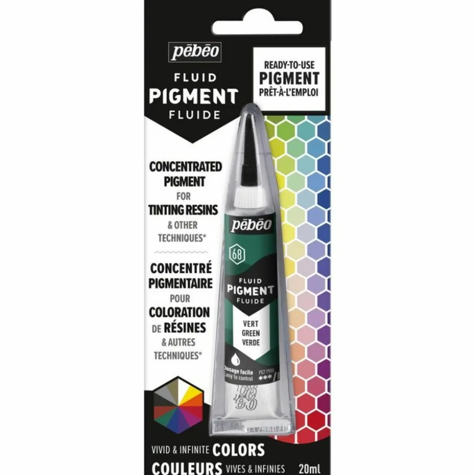 PÉBÉO - Colorant pigmenté pour résine - vert - 20 ml