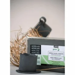 PÉBÉO - Pain d'argile sans cuisson - noir - 1,5 kg