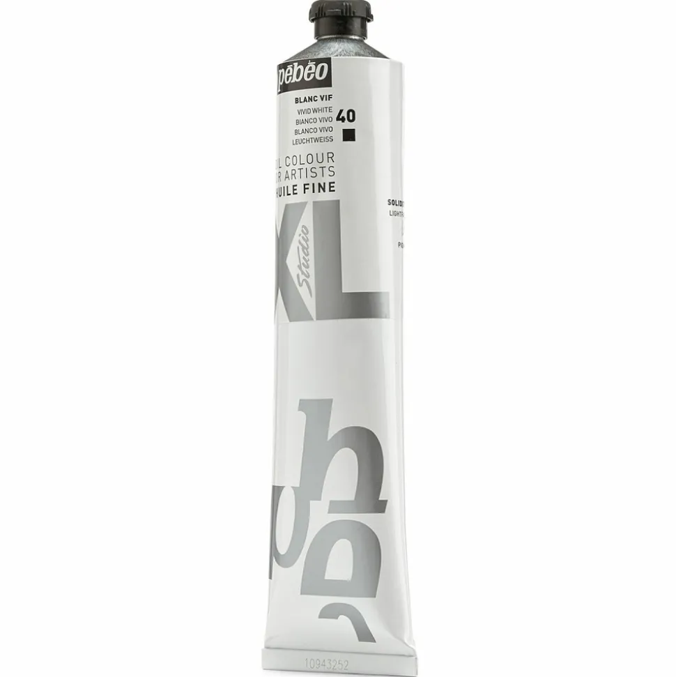 PÉBÉO - Peinture à l'huile fine xl studio - blanc vif - 200 ml