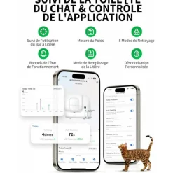 PETKIT - Puramax 2 robot litière automatique pour chat - pack premium