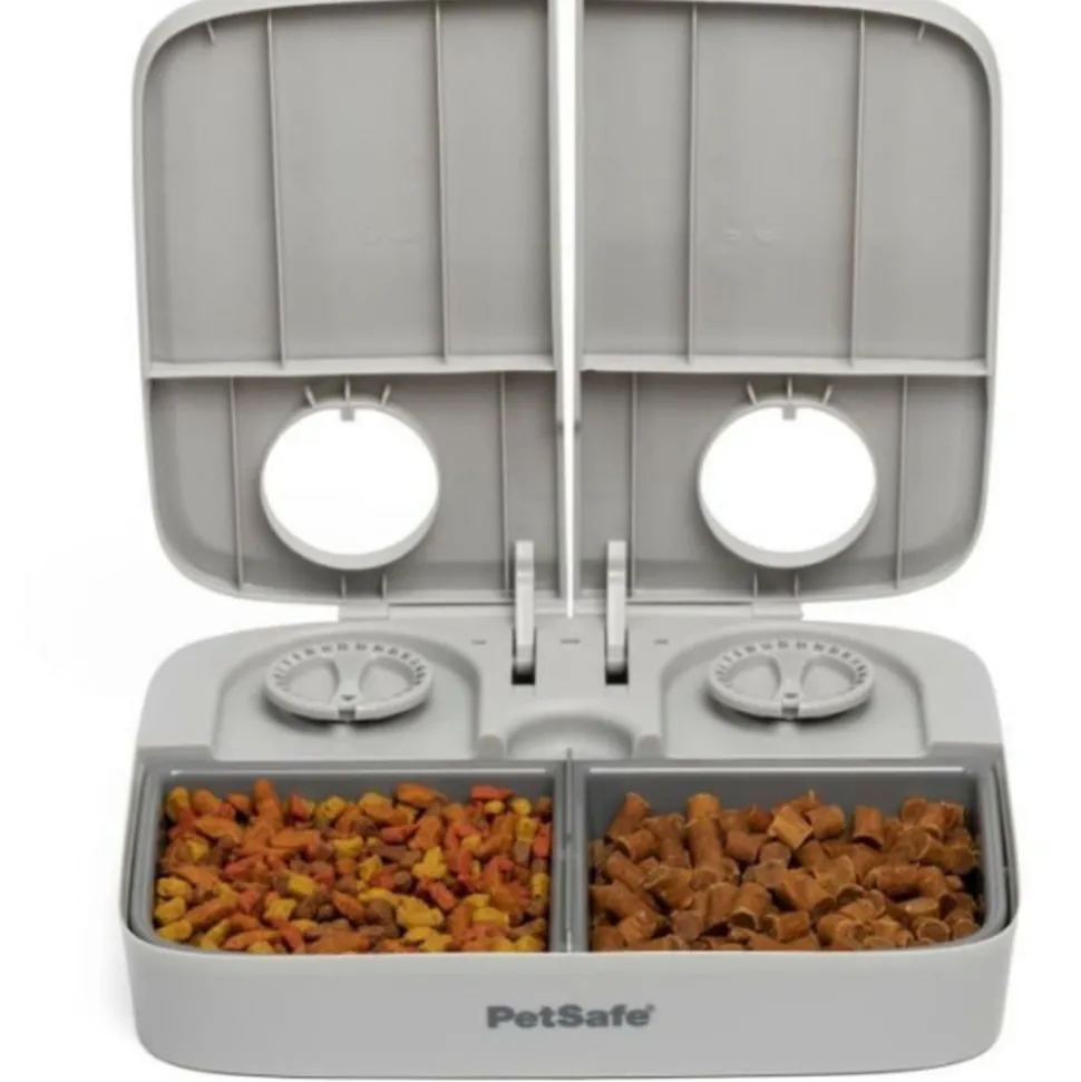 PETSAFE - Distributeur automatique - petsafe - 2 repas - plastique sans bpa - 300g capacité - minuterie réglable