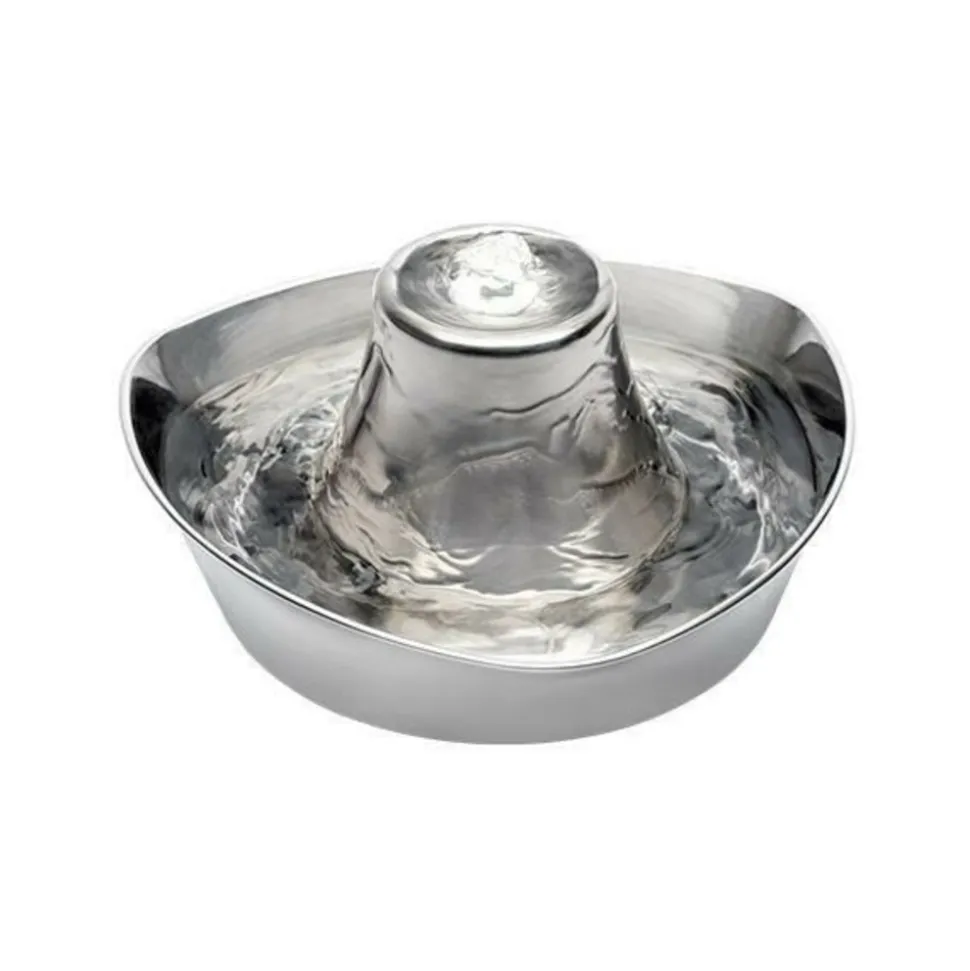 PETSAFE - Fontaine pour animaux - petsafe - seaside - inoxydable - 1,8 l - silencieuse - eau filtrée