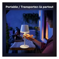 PHILIPS - Philips hue go tischleuchte weiß white color ambiance akku