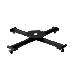 Pied pour parasol deporté - Cadre métallique sur roulettes 10kg