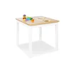 PINOLINO - Table enfant fenna en bois blanc naturel 57x57cm - design élégant et fonctionnel