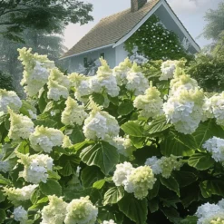 PLANT IN A BOX - Hortensia - set de 2 - hydrangea 'ice crystal' - hauteur 25-40cm - ⌀19cm